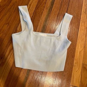 Square neck crop top